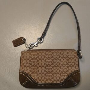 Vintage Brown Coach Wristlet
